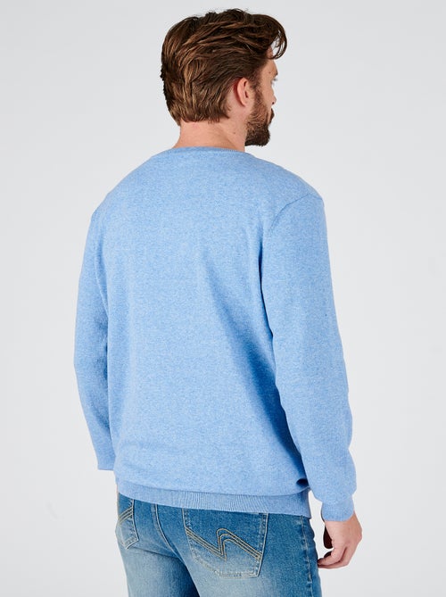 Pull maille coton mélangé - Damart - Kiabi