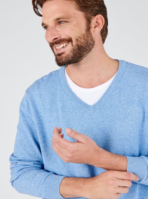 Pull maille coton mélangé - Damart - Kiabi