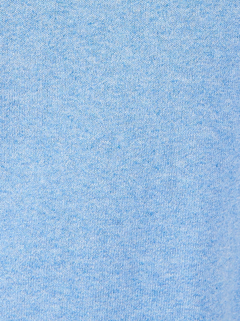 Pull maille coton mélangé - Damart Bleu ciel - Kiabi