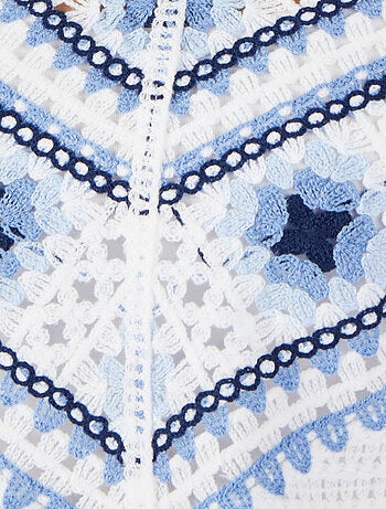 Pull maille crochet colorée - Damart