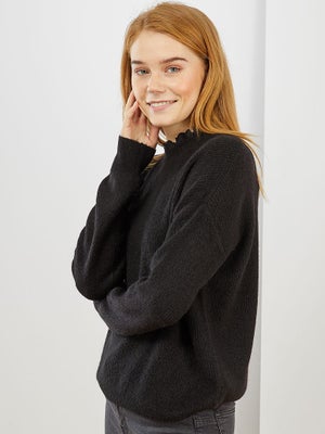 Pull Style Sweat-shirt North Ways Largo - Maille Noir, Poche Bras, Renforts épaules Et Coudes