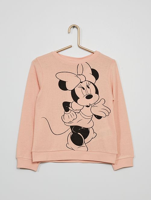 Pull maille douce 'Disney'                             rose 
