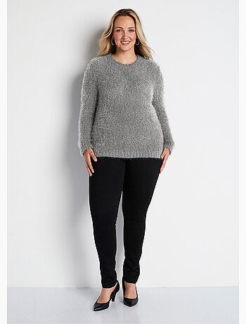 Pull maille douce effet poilu - Afibel
