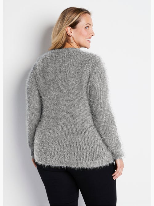 Pull maille douce effet poilu - Afibel - Kiabi