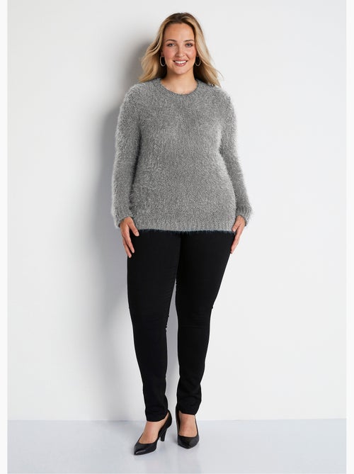 Pull maille douce effet poilu - Afibel - Kiabi