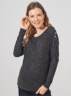 Pull maille doudou - Kiabi