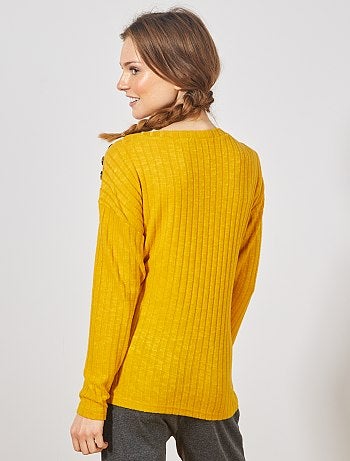 Pull maille doudou - Kiabi