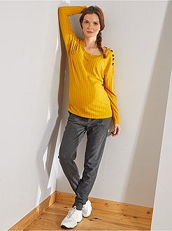 Pull maille doudou - Kiabi