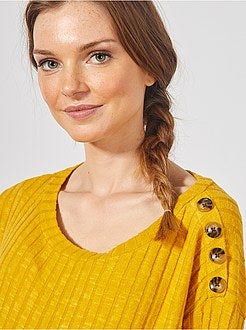 Pull maille doudou - Kiabi