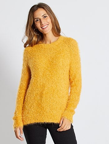 Pull maille doudou popcorn