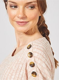 Pull maille doudou - Kiabi