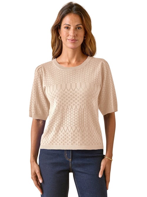 Pull maille encolure ronde - DAXON - Kiabi