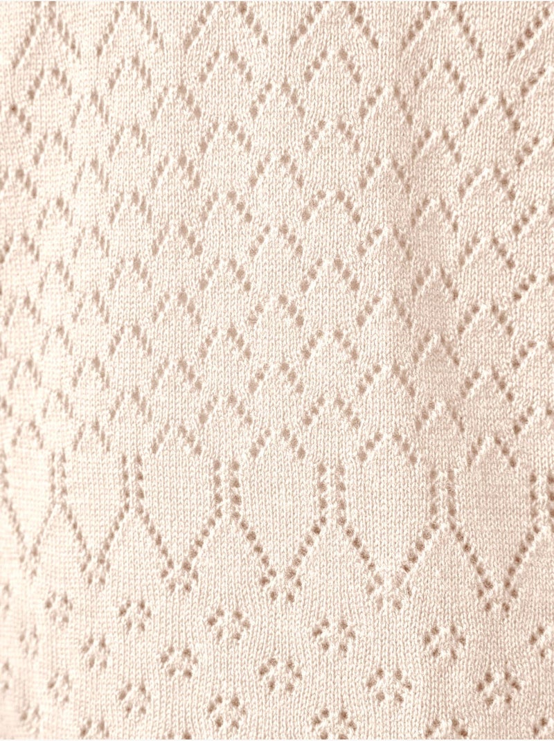 Pull maille encolure ronde - DAXON Beige - Kiabi