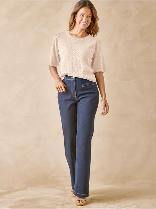 Pull maille encolure ronde - DAXON - Kiabi