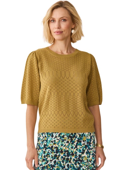 Pull maille encolure ronde - DAXON - Kiabi