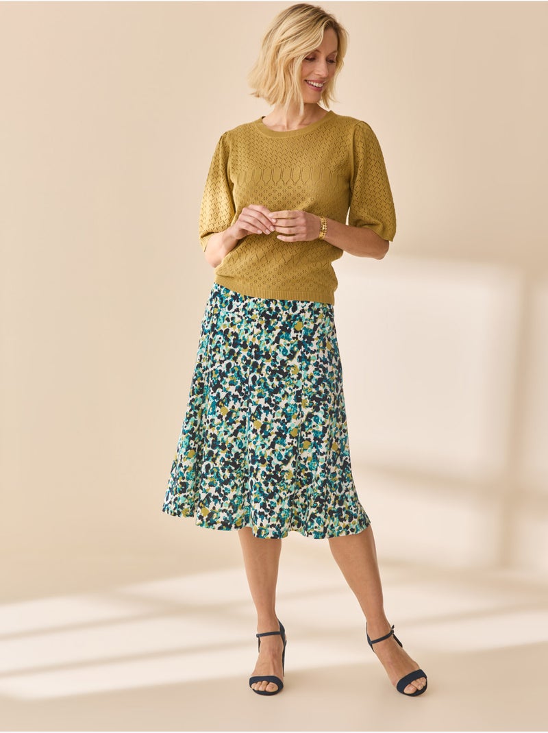 Pull maille encolure ronde - DAXON Kaki - Kiabi