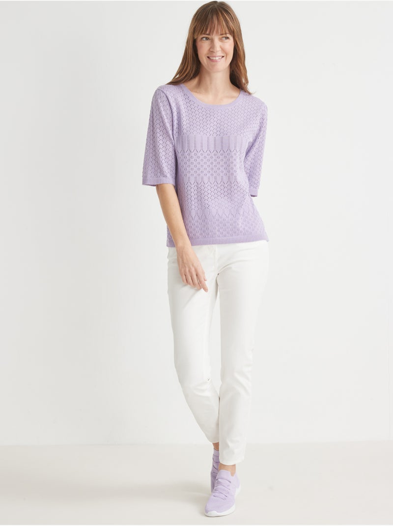 Pull maille encolure ronde - DAXON Parme - Kiabi