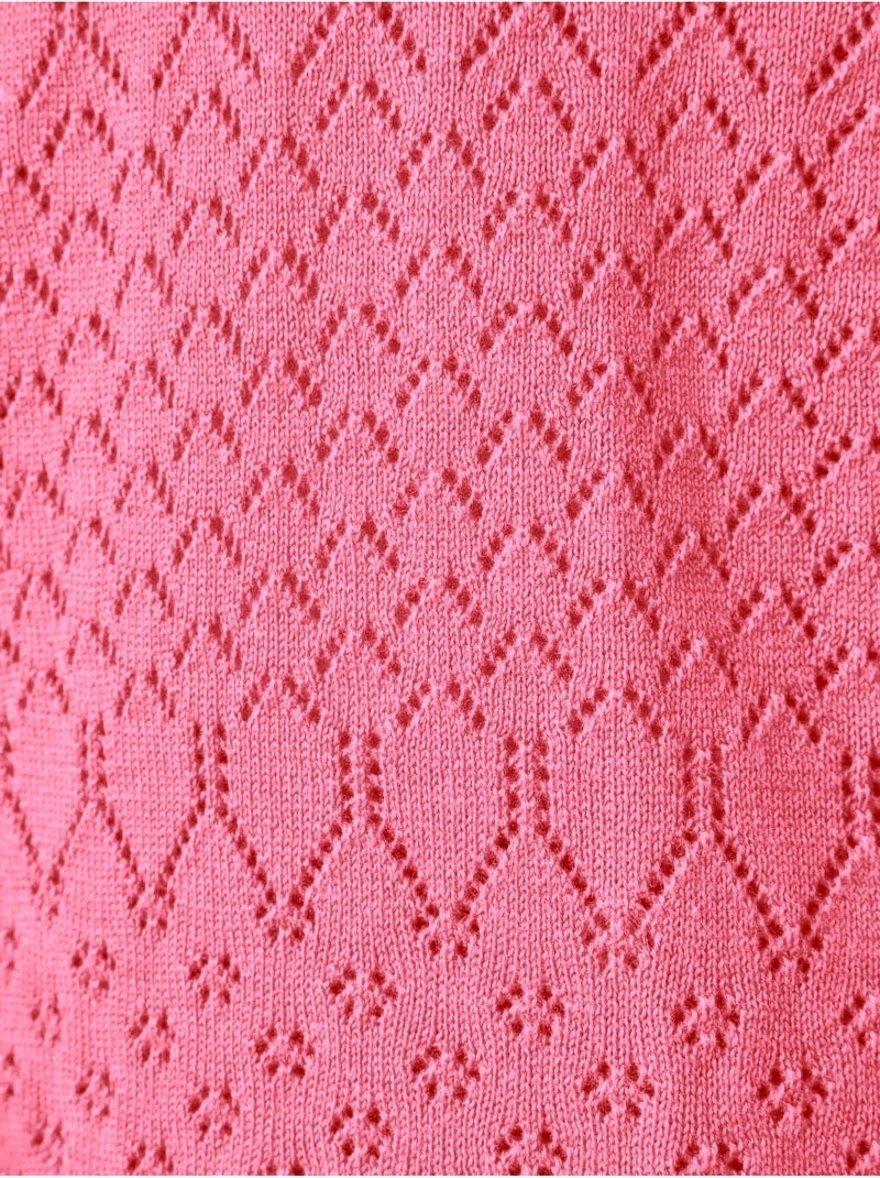 Pull maille encolure ronde - DAXON Rose - Kiabi