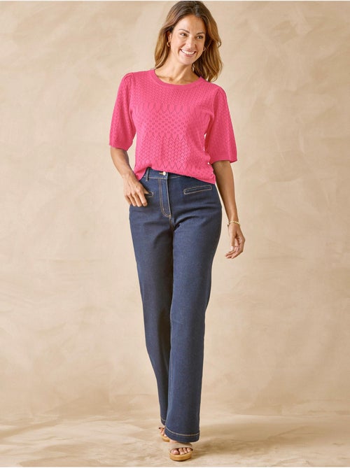 Pull maille encolure ronde - DAXON - Kiabi