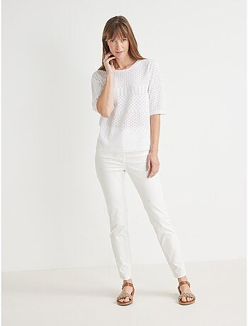 Pull maille encolure ronde