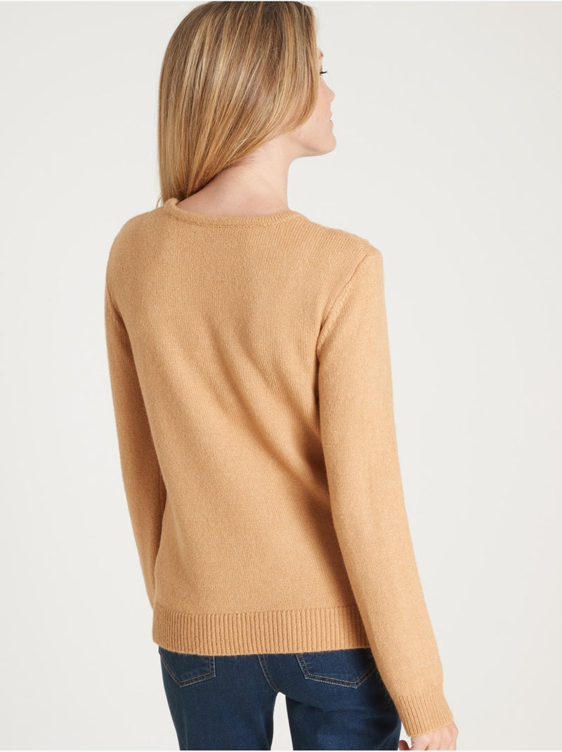 Pull maille fantaisie - DAXON Camel - Kiabi