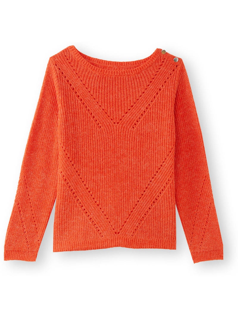 Pull maille fantaisie - DAXON Orange - Kiabi
