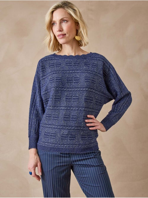 Pull maille fantaisie avec laine - DAXON - Kiabi