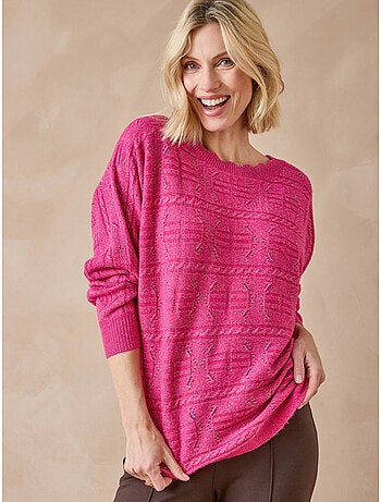 Pull maille fantaisie avec laine - DAXON