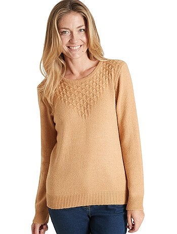 Pull maille fantaisie
