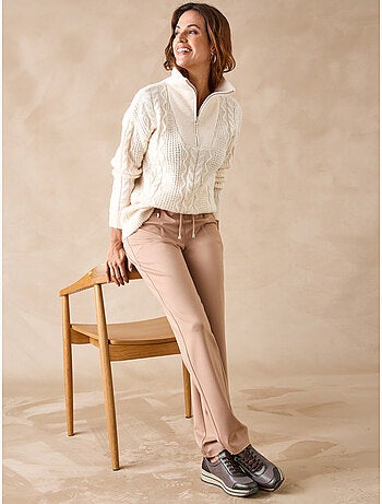 Pull maille fantaisie col camionneur - DAXON
