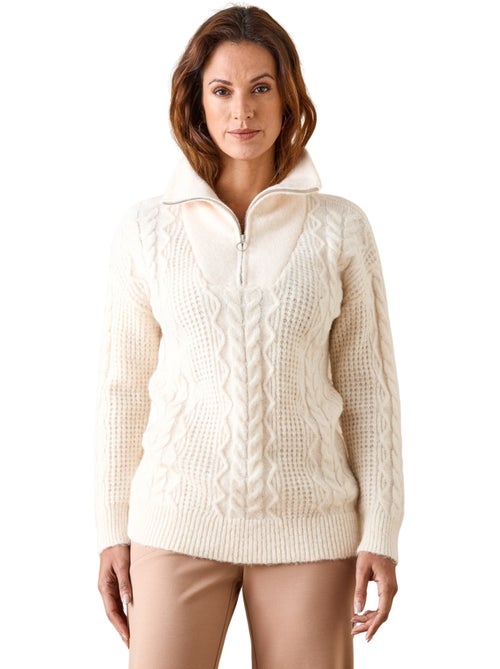 Pull maille fantaisie col camionneur - DAXON - Kiabi Pull maille fantaisie col camionneur - DAXON - Kiabi
