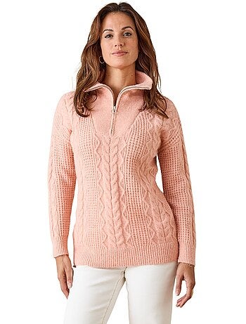 Pull maille fantaisie col camionneur - DAXON