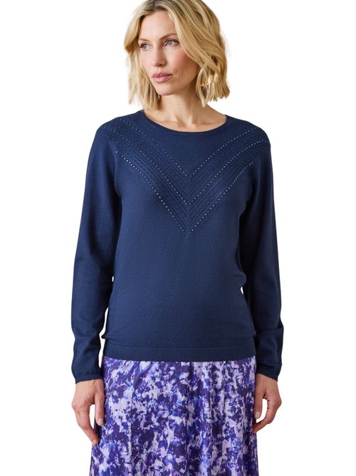 Pull maille fantaisie détails rivets - DAXON - Kiabi