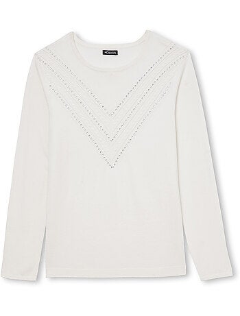 Pull maille fantaisie détails rivets - DAXON