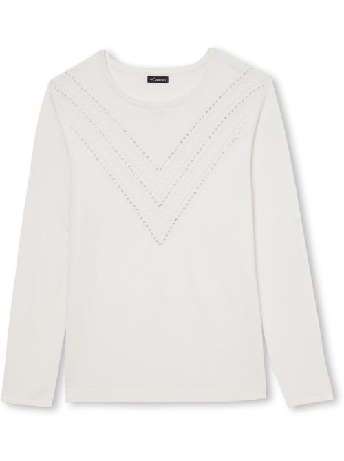 Pull maille fantaisie détails rivets - DAXON - Kiabi