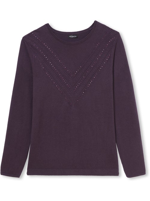 Pull maille fantaisie détails rivets - DAXON - Kiabi