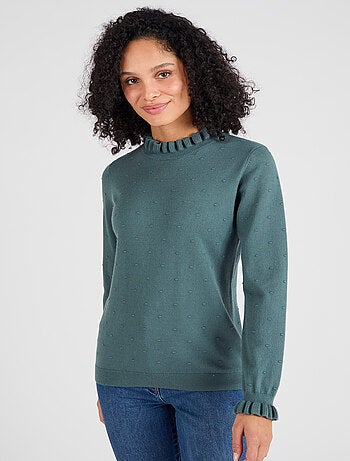 Pull maille fantaisie fine et chaude - Damart