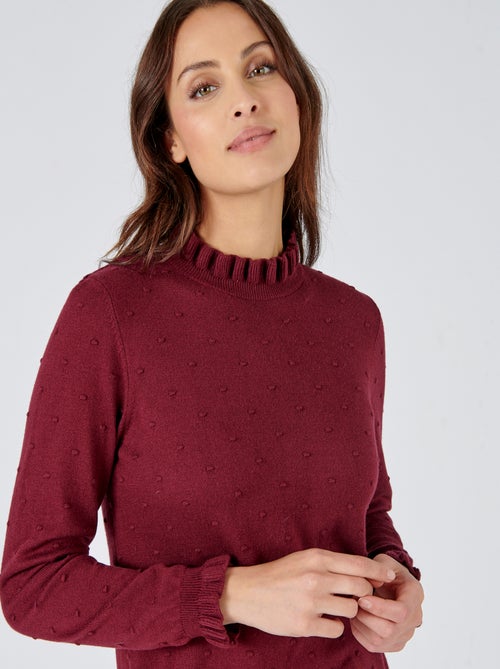 Pull maille fantaisie fine et chaude - Damart - Kiabi