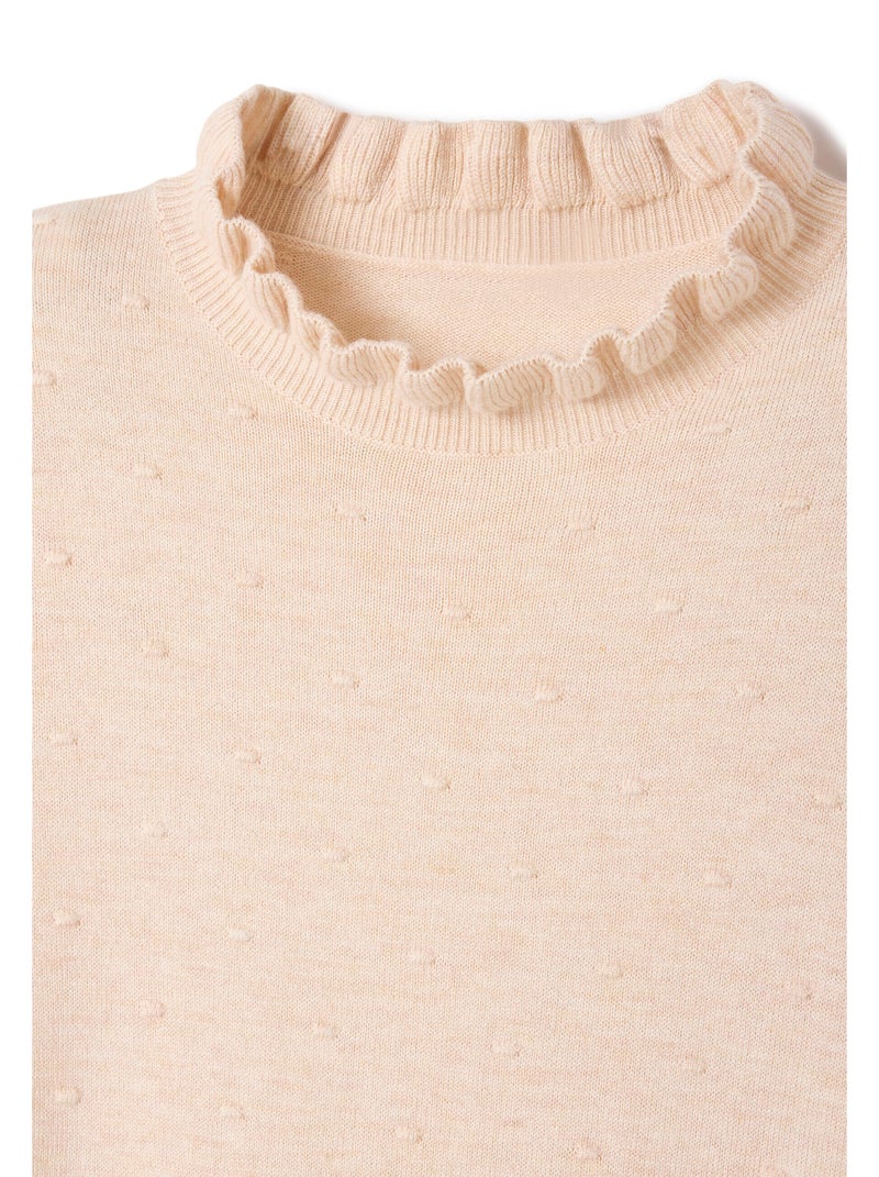 Pull maille fantaisie fine et chaude - Damart Marron - Kiabi