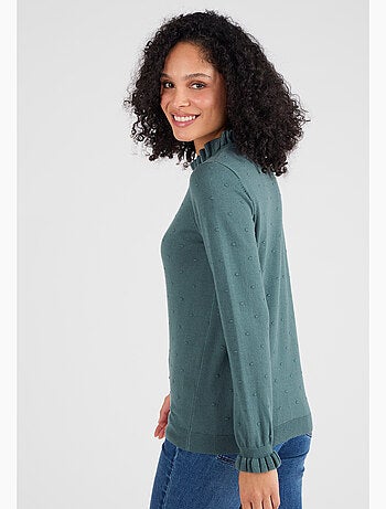Pull maille fantaisie fine et chaude - Damart
