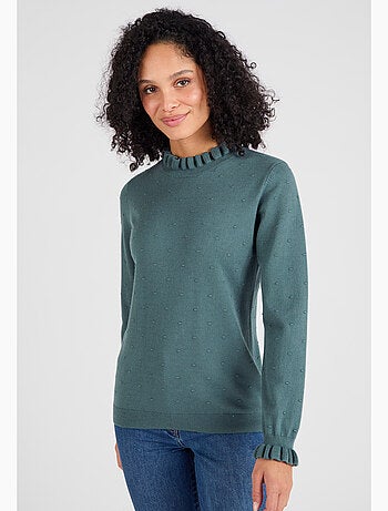 Pull maille fantaisie fine et chaude - Damart