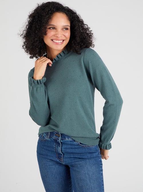 Pull maille fantaisie fine et chaude - Damart - Kiabi