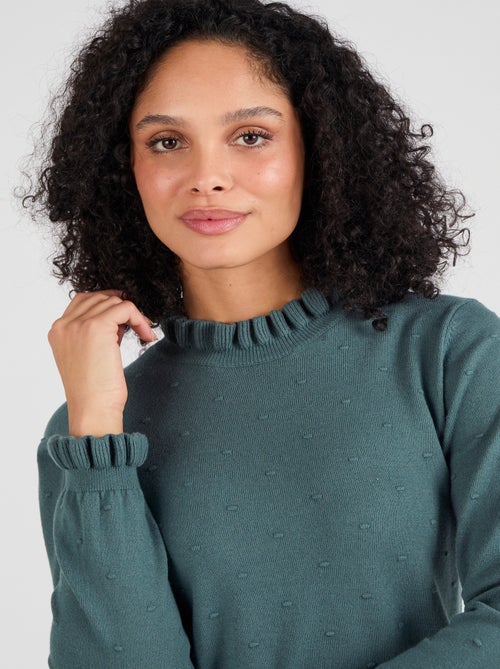 Pull maille fantaisie fine et chaude - Damart - Kiabi