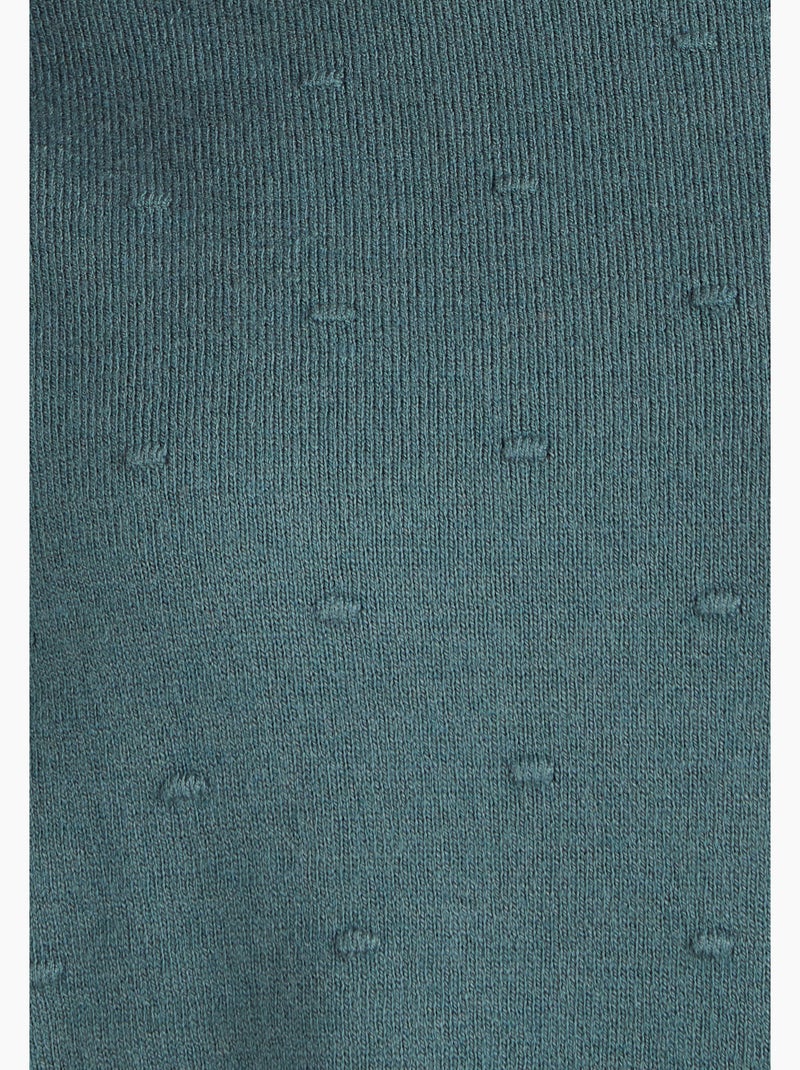 Pull maille fantaisie fine et chaude - Damart Vert - Kiabi