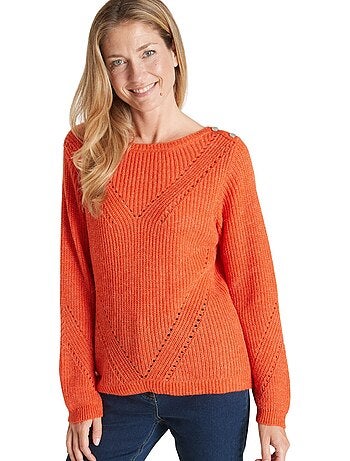 Pull maille fantaisie