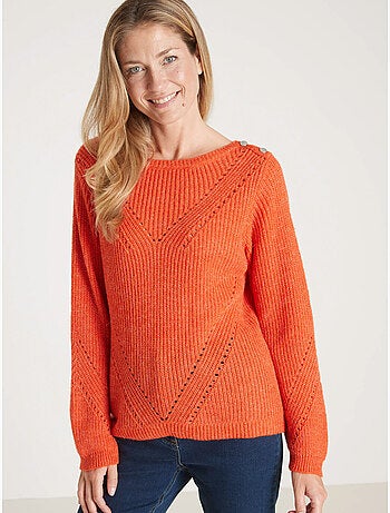 Pull maille fantaisie