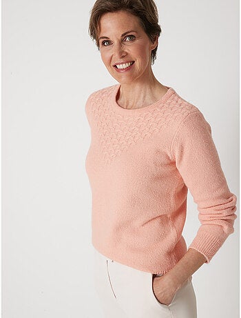 Pull maille fantaisie
