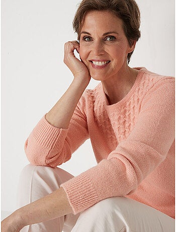 Pull maille fantaisie