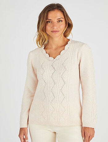 Pull maille fantaisie Thermolactyl - Damart