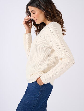 Pull maille fantaisie Thermolactyl - Damart